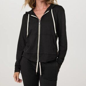 Vuori Black Zip-Up Hoodie Halo